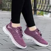 Sapatos casuais moda feminina sneakers plataform esportes comércio exterior malha de tecelagem respirável zapatos mujer 2024 tendencia