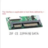 24 pinos ZIF a 22 pinos SATA Adaptador Card 1.8 polegadas LIF a 2,5 polegadas SATA 24 pinos SATA LIF Adaptador de PCB para Mac