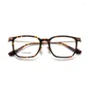 Sunglasses Optical Eyeglasses For Men Women Retro Designer GMS-654 Fashion Square Titanium Fiberglass Frames European And American Style