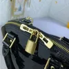 Klasik dama tahtası kontrast çanta bb kadınlar miroir tote kabuk çanta parlak çantaları gerçek deri kadın deri crossbody omuz b cmre