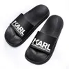 Designer Sandalo di lusso Karl Lagerfield Woman Mens Fashion Fashion Tazz Slipper in gomma Sole Summer Beach Moca