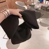 Bolsa de lantejoulas femininas Mini -carteira (preto) Bolsas femininas Bolsas Bow Day Bowes (preto)