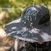 Breite Krempelnhüte Solar -Ladungsfan Sonnenscheinkappe mit Maskenfaltbarem atmungsaktives Kühlung für Männer Frauen Outdoor Wanderradfahren Sonnenhut