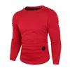 Men's Hoodies 2024 Fall Long Sleeve Sweatshirt Crew Neck Personality Fashion Hip Hop Street Pullover Red Plus Size Clothe