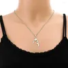 Kettingen Tamil Eelam Hangdoek Ketting Trendy Charm Neckain Sieraden Sieraden Mode statement Unieke Claviculaire ketting