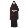 Ethnische Kleidung Eid Overhead Khimar Abayas Frauen Muslim Gebetskleidungskleid