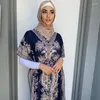 Ethnische kleding Ramadan Moslimvrouwen Dubai Abaya Kaftan Turkije Lange jurken voor vrouwelijke Eid Mubarak Modest Dress Fashion Islamic