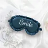 Party Supplies Custom Satin Eye Mask For Sleeping Silk Blindfold Personalized Bridesmaid Proposal Bride Shower Bachelor Gift