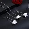 Dangle Earrings Creative Toilet Roll Paper And Necklaces Jewelry Sets Necklace Charm Funny For Friends