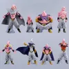 Action Toy Figures 8Pcs/lot Anime ZERO Majin Buu Figurine DBZ Set Super Saiyan Action Figures Collection Model Toys for Children Gifts