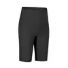 Herenpakken citroen uitlijnde hoge taille strakke shorts 10 "dames sport lopen fietsende broek yoga fitness elastische snel droge 5 punten