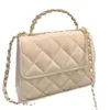 Sacs de soirée Designer Chenel Trendy Woc Boy Pearl Handbag Chain Diamond Grid Sac Sac à bandoulière