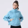 LL Designer Yoga Felpedrit New Outfits Anno Outfit Women Women Zip Lip Hoodie Giacca sportiva Cappuccetto di allenamento con cappuccio da corsa con pile all'aperto