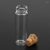 Bottiglie di stoccaggio 160pcs 11x32mm minuscole Vial di vetro in sughero a sputa e vuota 2 ml