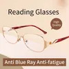 Lunettes de soleil Lunets de lecture anti-Fatigue Ray Ray Blue pour femmes Rayon UV OVAL ÉLECT