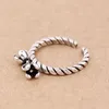 Cluster Anneaux 925 Silver Sterling For Women Flower Rope Ring Anillos Plata Para Mujer Bague Femme Rinden Dames Jewelry Aneis Big Mix