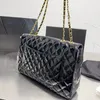 Sagniere borse tote borse in pelle spalla a traversa borse da donna femmina a patta borsa a tracolla superficie luminosa totes diamanti portafoglio di lusso lussuoso uama