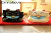 Ermakova Ceramic Lucky Cat Coin Bank Maneki Neko Fortune Cat Statue avec Bell Mony Box Home Shop Decoration Gift 2012121649789