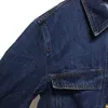 Frauenjacken 2024 Herbst Dunkelblau Baumwolle Kurzer Retro -Denimjacke Freizeit vielseitiges Top