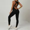 One Piece Sexy Sport Yoga Zestaw Szybko Sucha Trening Tańca Tańca Bodysuit Ubrania dla kobiet strój Fitness Activewear 240425