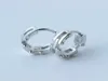 925 Sterling Silver Trendy Street Accessories Kvinnor Hoop Earring Ear Cuff Clip for Women Fashion Silver Jewelry E08282607150