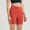 Herrkämpar citron kvinnor yoga shorts kör fitness cykel hög stigning bakre midja stretchy sport träning fritid gym kort