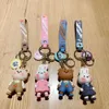 2024 Little Bear Doll Cute Couple Keychain Rabbit Car Key Pendant Doll Creative Bag Pendant Keychain