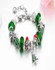 Handgemaakte sieraden hele bedelarmbanden Europese stijl DIY Large Hole Bead armband Kerstcadeaus voor vrouwen kerstboom BE2865621