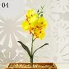 Fiori decorativi 1pc mini farfalla orchidea decorazione artificiale decorazione falsa falaenopsis simulazione fiore di nozze natale decorazioni per la casa