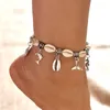 Cavalche 2024 Fashion Summer Beach Vacano Shell Starfish Conch Penderant Charms Cadlet for Womens's Girl's Jewelry Gift