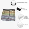 Onderbroek boho chique moderne zigzag ondergoed mannen afdrukken aangepaste geometrische multicolor bokser shorts shorts slipjes zacht
