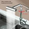 Zlew łazienki krany wodospad kran kuchenny 1/2 cala zimnej wody kran 360 ° rotacja stali nierdzewnej galwanizowane