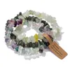 Strand Green Natural Stone Bracciale SET CHIP Irregolare Agate Giades Turquois Stretch Bangle Gioielli Regalo per gioielli femminili