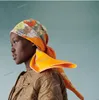 Robe Legere Silk Square Scarf H673904S Designer Dierlijke print Stoles Orange Vintage Sik Handkerchief Twill Cheval Horsehead Carriage Hijab