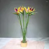 Decorative Flowers 1 PCS 57cm Artificial Elegant Creative Silk Latex Simple Multi-coloured Simulate Tropical