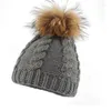 Berets Winter Big Pompom Bab