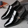 Mens Paten Oxford C0466 Men Slip On Bright Leather Business Casual Footwear Pointed Toe Shoes For Man 240428