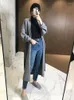 Women's Knits Autumn And Winter Korean Version Of Cashmere Cardigan Loose Long Over The Knee Network Red Sweater Coat Knitwear