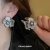 Örhängen halsband medeltida diamant inlagd pärla blomma halsband örhänge