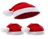 Santa Hat Christmas Party Red White Knited Winter Po Beanie Caps Soft for Boys Girls Adults6031836