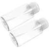 Bouteilles de rangement Clear Fingernail Polon pour ongles Rempilable Bouteille vide Pompe Liquide Press Press Dispeller Cleaner Dispensateur