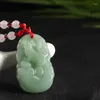 Scarves Twelve Zodiac Signs Imitation Jade Pendant Aventurine Necklace Transfer Red Rope Green