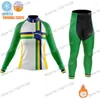 Racing Define Winter Womens Fomens Cycling Roupes Manga longa Brasil Bandeira Jersey Kit Road Bike Suit MTB Ropa Maillot