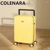 Suitcases Colenara Wysoka jakość walizki USB ładowanie pudełka 20 -calowa Ab