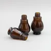 Lagerflaschen 100pcs/Los Großhandel 10 ml Bernstein leere Glas -Tropfenflasche Kleine Probe nachfüllbar für EAA -Öle