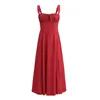 Casual Dresses Women House Summer Carmen Tangerine Bustier Sundress Strappy Maxi Dress