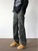 Herren Jeans für Männer Baggy Hosen losen fit Vintage Kleidung Mode Taschen Camufagemm Denim übergroße W204