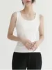 Zbiorniki damskie wiosną latem eleganckie stałe kolorowe czołg dla kobiet mody mody na krótki dół koszulka damska szczupła bielizna