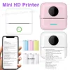 Portable Thermal Printer Mini Impresora Portatil Adhesive Label Sticker Pocket Po Printers Inkless Wireless For Android IOS 240417