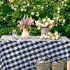 Tkanina stołowa bawełniana duża siatka obrus amerykańskie serwetki prostokątne jadalni piknik kawowy